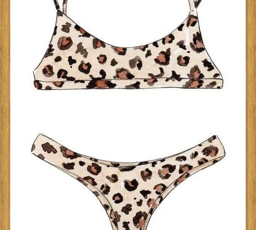 Cuadro Leopard Bikini