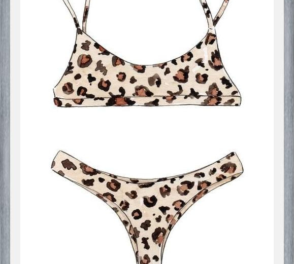 Cuadro Leopard Bikini