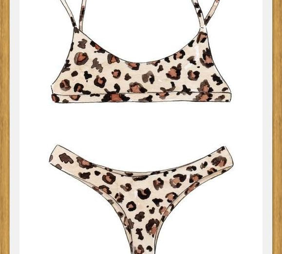 Cuadro Leopard Bikini