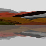 Canvas Colored Mountains 2
