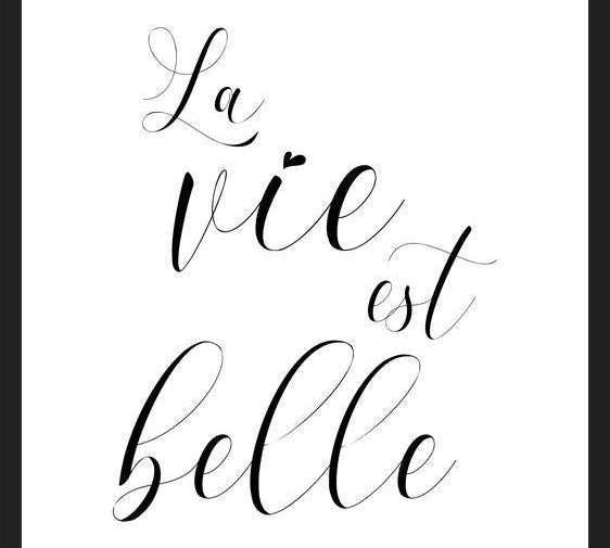 Cuadro La vie est belle