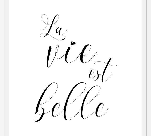 Cuadro La vie est belle