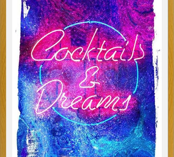 Cuadro NEON COLLECTION - cocktails