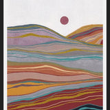 Cuadro Retro rainbow landscape