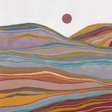 Canvas Retro rainbow landscape