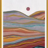 Cuadro Retro rainbow landscape