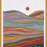 Cuadro Retro rainbow landscape