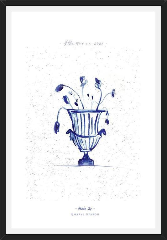 Cuadro Blue Antique
