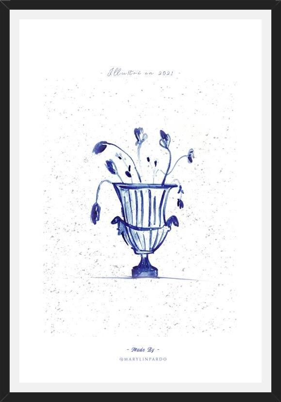 Cuadro Blue Antique