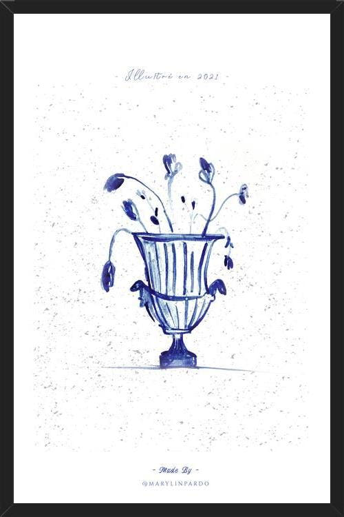 Cuadro Blue Antique