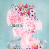 Canvas Woman in flowers II