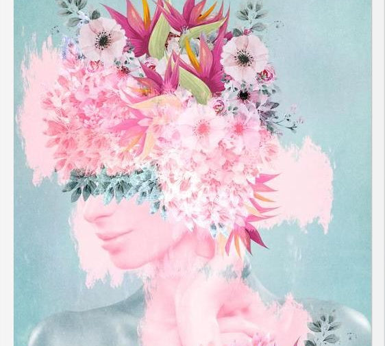 Cuadro Woman in flowers II