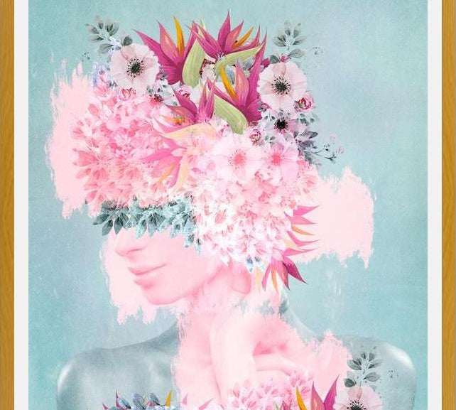 Cuadro Woman in flowers II