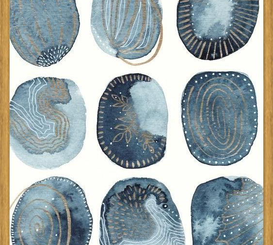 Cuadro Indigo watercolorInk 04