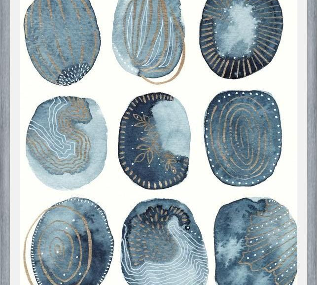 Cuadro Indigo watercolorInk 04