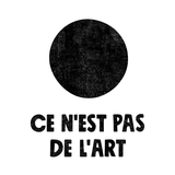 Canvas Ce nest pas de lart White
