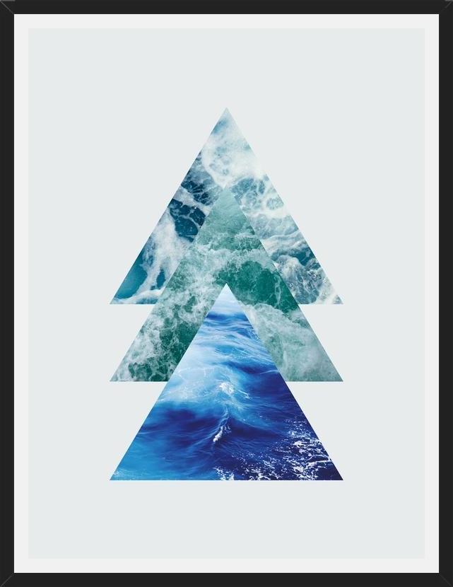Cuadro Ocean Triangles