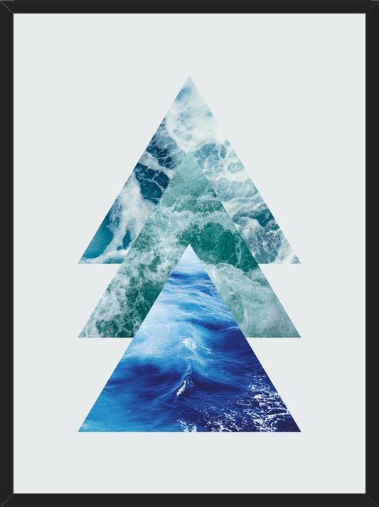 Cuadro Ocean Triangles