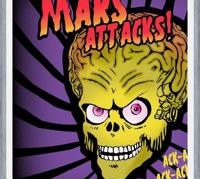 Cuadro Mars Attacks