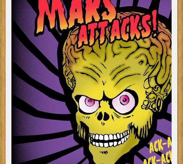 Cuadro Mars Attacks
