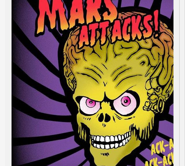 Cuadro Mars Attacks