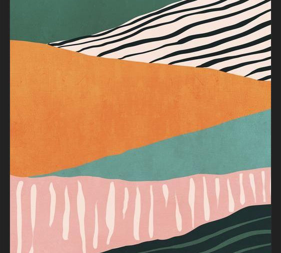 Cuadro Modern irregular Stripes 02