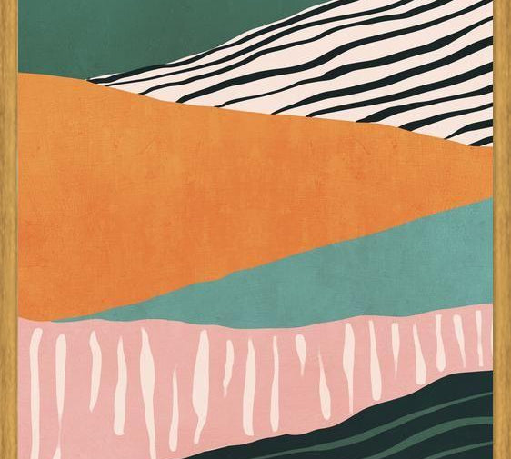 Cuadro Modern irregular Stripes 02