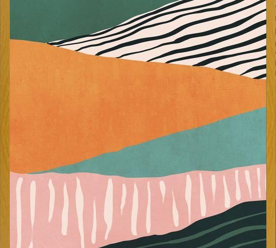 Cuadro Modern irregular Stripes 02