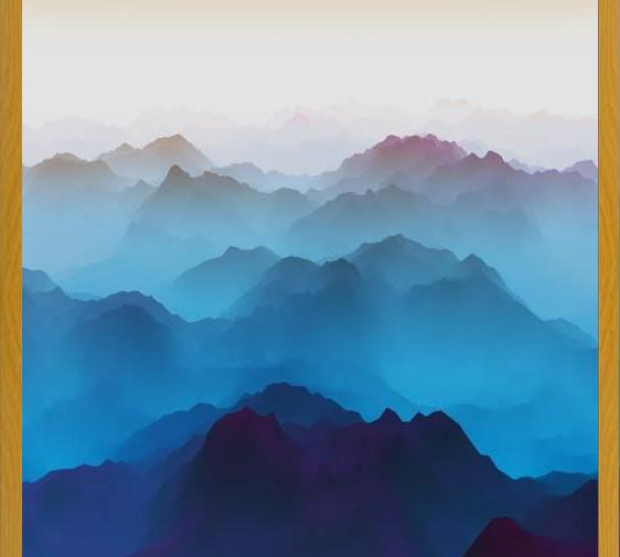 Cuadro Bluish Mountains