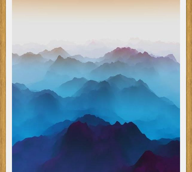 Cuadro Bluish Mountains