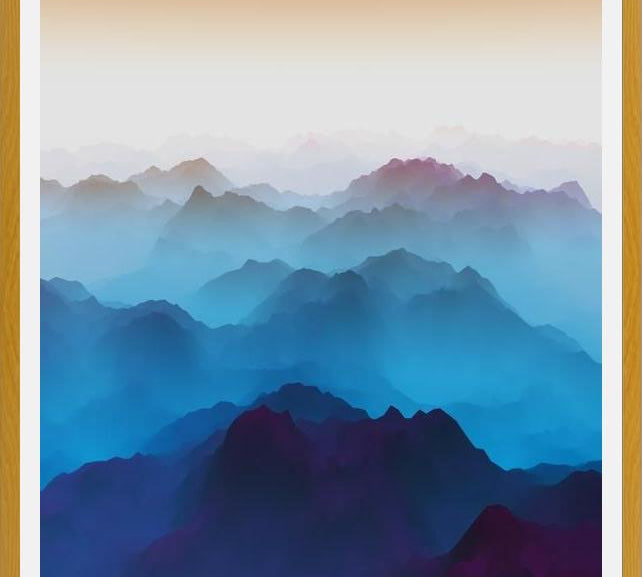 Cuadro Bluish Mountains