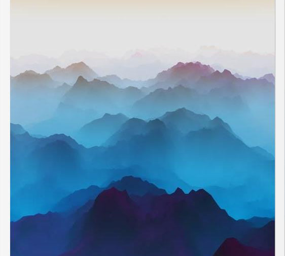 Cuadro Bluish Mountains