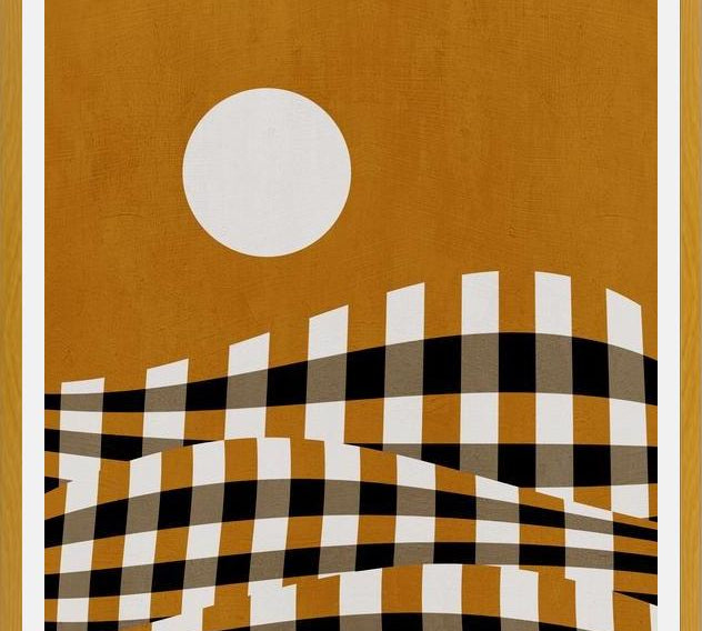 Cuadro Checkerboard Landscape 01