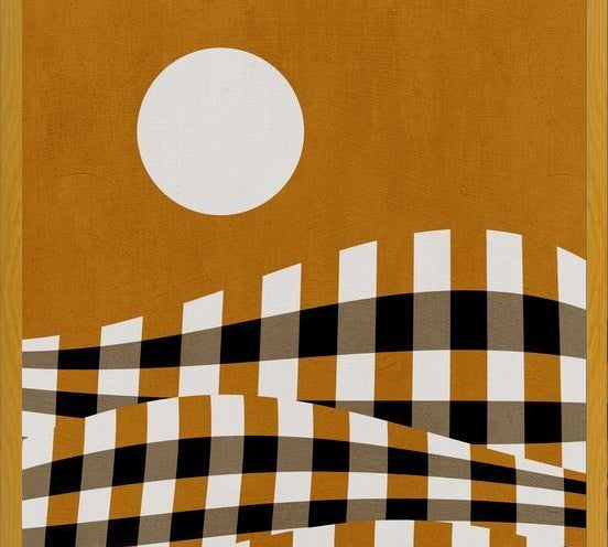 Cuadro Checkerboard Landscape 01