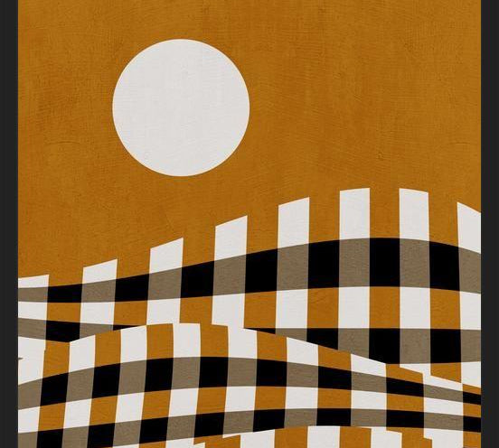 Cuadro Checkerboard Landscape 01