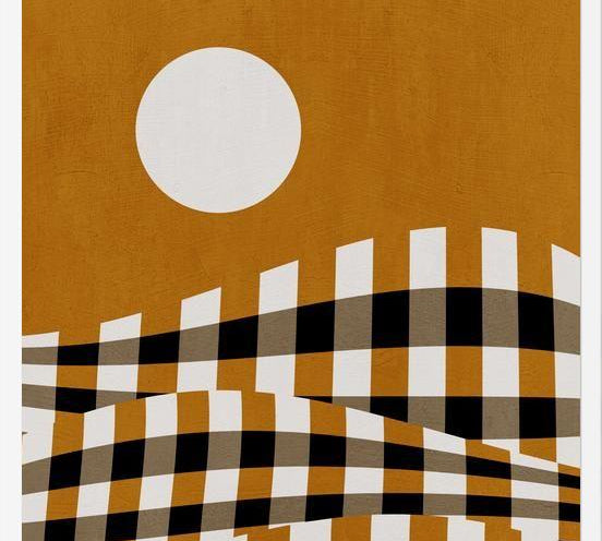 Cuadro Checkerboard Landscape 01