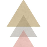 Canvas 3 triangles - pink