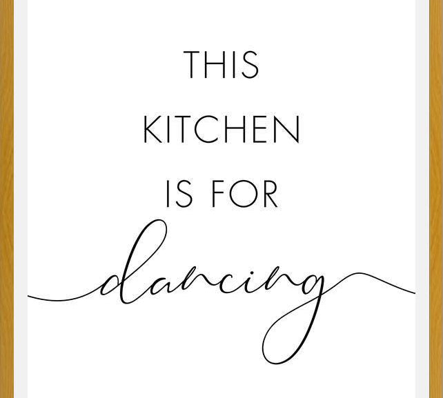 Cuadro This kitchen is for dancing