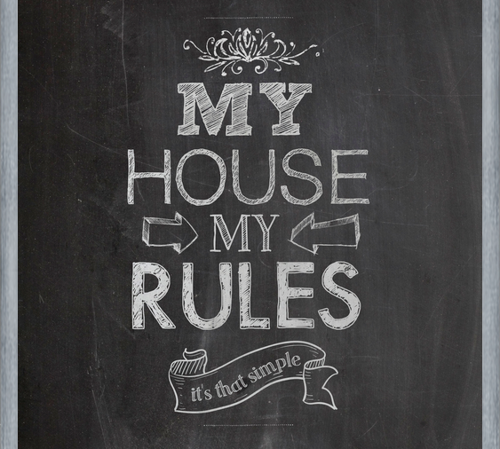 Cuadro Mi casa, mis reglas