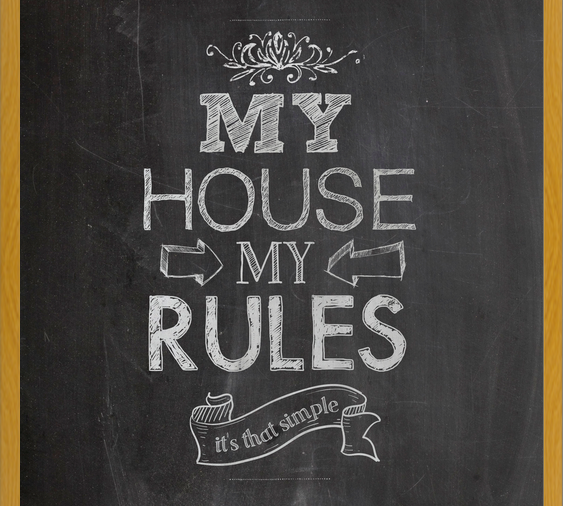 Cuadro Mi casa, mis reglas