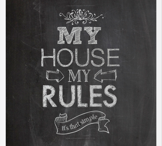 Cuadro Mi casa, mis reglas