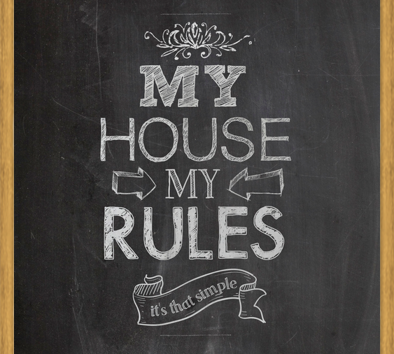 Cuadro Mi casa, mis reglas