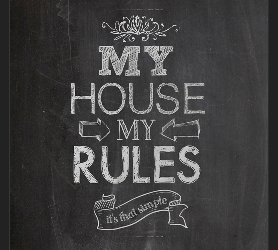 Cuadro Mi casa, mis reglas