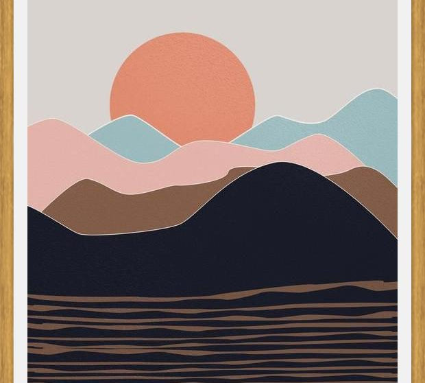 Cuadro Abstract Mountains 12