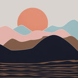 Canvas Abstract Mountains 12