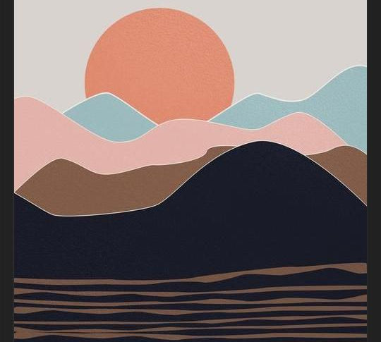 Cuadro Abstract Mountains 12