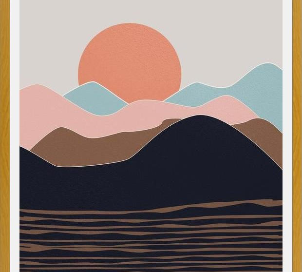 Cuadro Abstract Mountains 12
