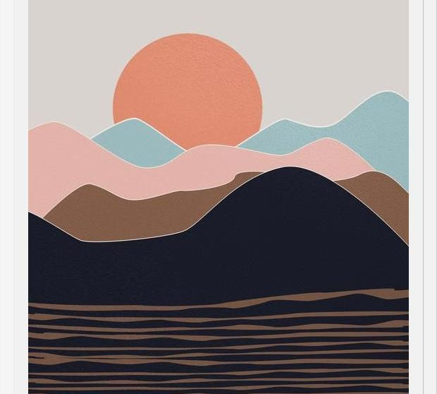 Cuadro Abstract Mountains 12