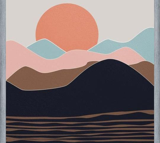 Cuadro Abstract Mountains 12