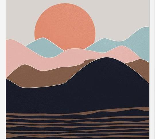 Cuadro Abstract Mountains 12